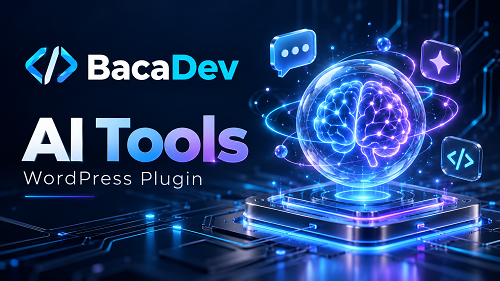 Ilustrasi produk BacaDev AI Tools